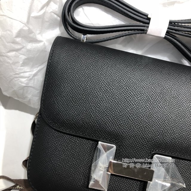 Hermes空姐包 愛馬仕Constance半手工19cm Epsom掌紋小牛進口皮 Hermes單肩斜挎包  tdh2114